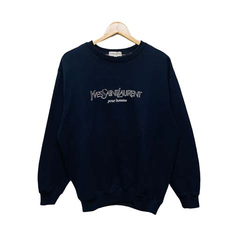 ysl sweatshirt black|ysl sweatshirt vintage.